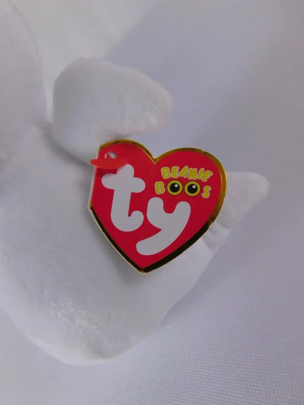 Ty Beanie Boos Spike White Ghost Plush Small Halloween Stuffed Toy Washable